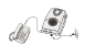 Preview: Telefon Zusatzklingel Klingeltonverstärker Ringflash Klingelton 95 dB Rufton Blitzlicht per Funk