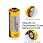 Preview: 10 Stück A23 12V Alkaline Batterien L23A 12 Volt MN21 L1028 LR 23 A23S - Kopie