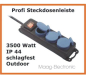 Preview: 1 Stück CEE Adapter Starkstrom 16 A Stecker / 3 X 3-fach Steckdosenleiste IP44