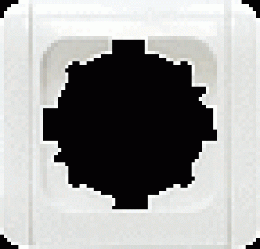 Abdeckrahmen (EGB-Schalterprogramme - EGB Elegant Standard - reinweiß) senkrecht und waagerecht, 1-fach