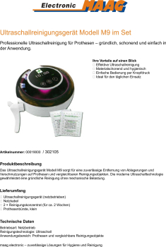 Preview: Müller Dental Ultraschallreinigungsgerät Prothesenreiniger Ultraschall M9