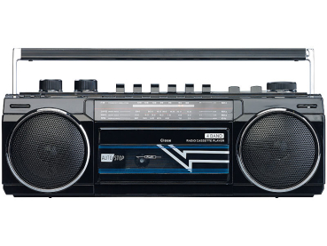 Retro-Boombox mit Kassetten-Player, Radio, USB, SD & Bluetooth, 8 Watt auvisio Radio-Recorder