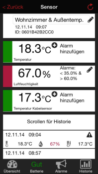 TFA Wetherhub Starterset 1 mit Temperatur Sensor 31.4001.02 , App