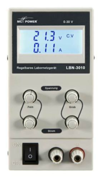 Labor-Netzgerät McPower "LBN-3010" 0-30V, 0-10A regelbar