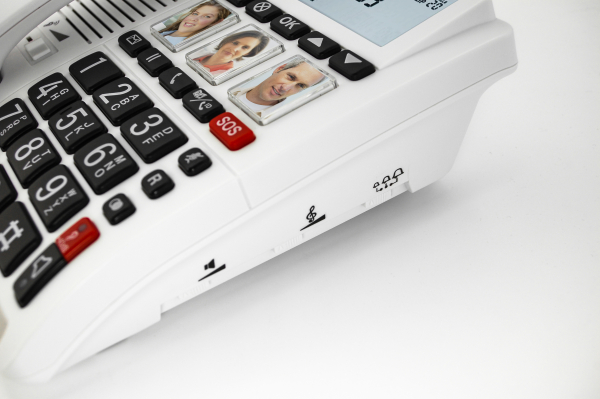 Geemarc CL 610 verstärktes Notruftelefon mit Notrufarmband
