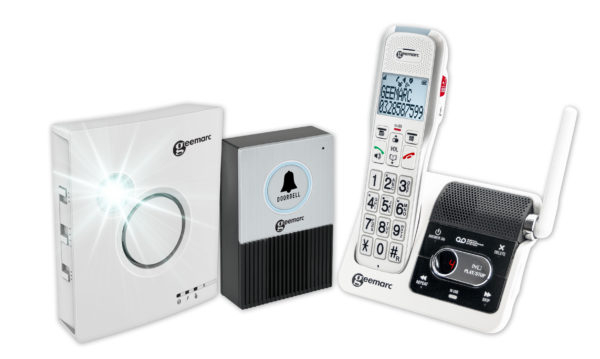 Geemarc AmpliDECT 595 U.L.E Doorbell Senioren Telefon mit Türklingel Sprechanlage