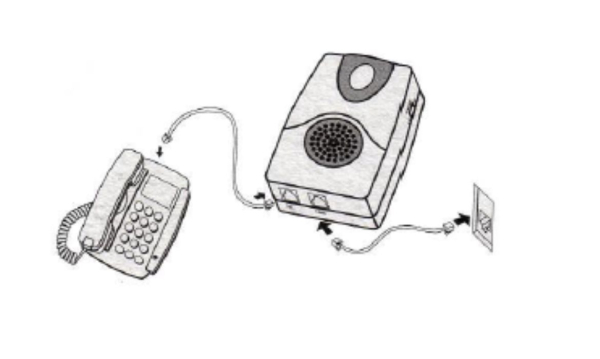 Klingeltonverstärker CL11 Telefon Zusatz Klingel Verstärker Senioren Lautstärke
