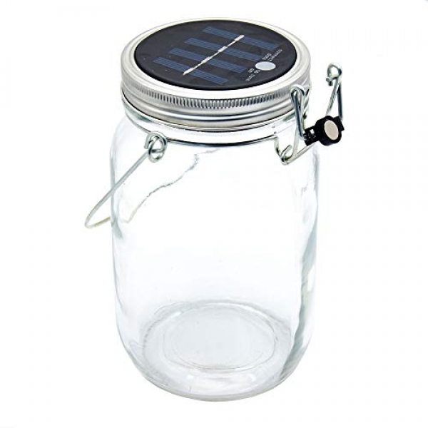 Solarlampeattraktive und hochwertige Solarlampe im Einmachglas mit 4 LEDs 