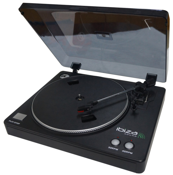 Plattenspieler IBIZA LP200 USB m. Software Vinyl Schallplattenspieler Turntable