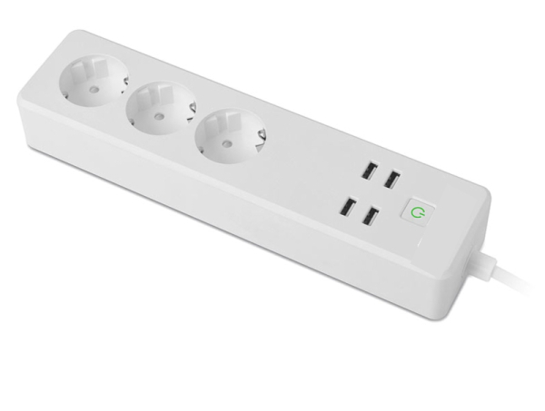 WLAN Steckdosenleiste Steckerleiste 3x W-LAN Steckdose USB für Alexa Google Home