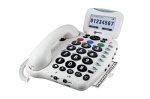 Geemarc Großtasten-Telefon mit Tonverstärkung und AB Geemarc CL555 Sprachansage