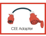 CEE Adapter 16 A Stecker Phasenwender auf 32 A Kupplung